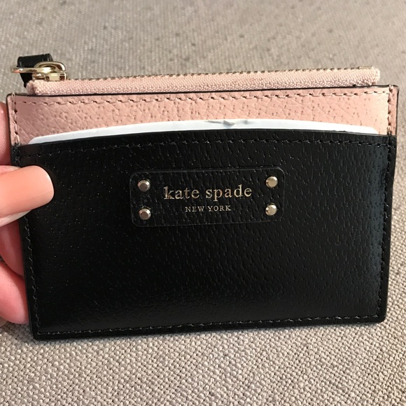 Kate spade pink and black card holder - Picture 2 of 4